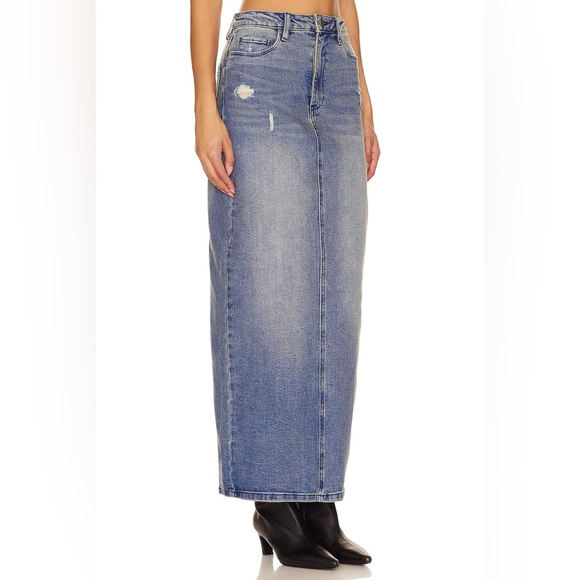 BLANKNYC Denim Maxi Skirt in High Street - Picture 3 of 16